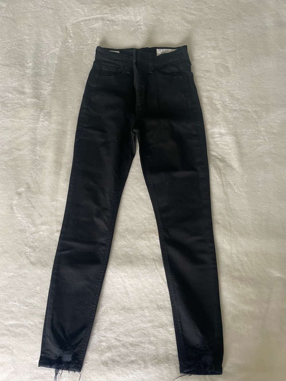 rag & bone Black Skinny High-Rise Jeans